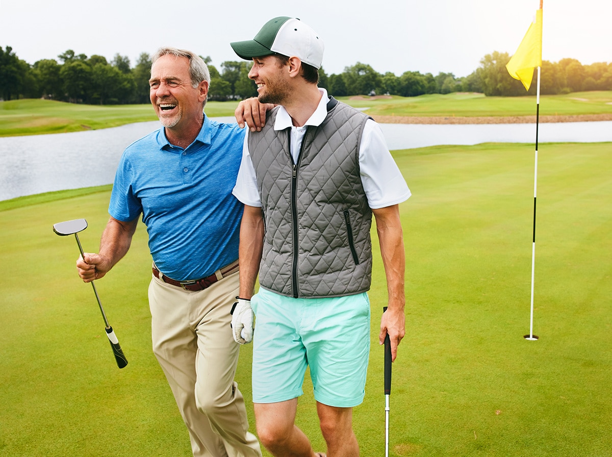 Friends on the golf course